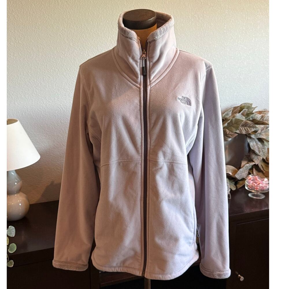 THE NORTH FACE Soft Full Zip Jacket Coat Lilac Purple Women XL Camping Outdoors